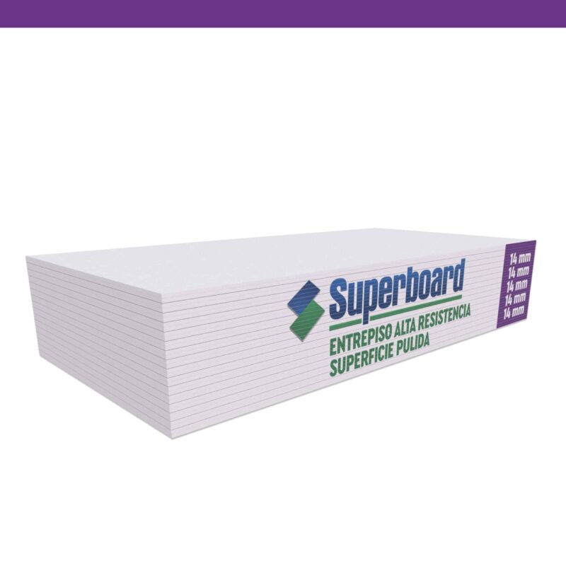 Entrepiso alta resistencia superficie pulida Superboard